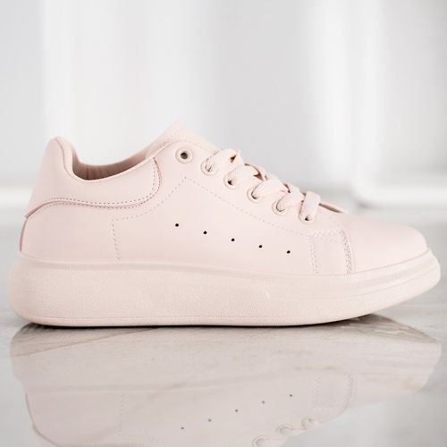 Pudrowe Trampki Na Platformie r.38 na Arena.pl