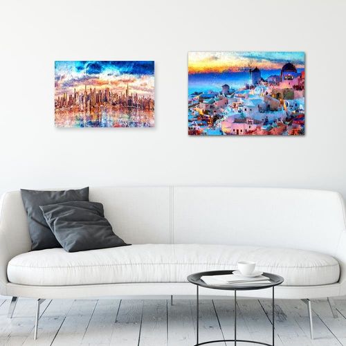 Deco Panel, Zachód słońca nad Santorini 60x40 na Arena.pl