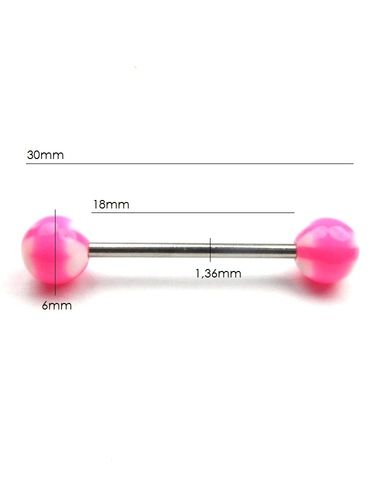 Męski piercing kolczyk do języka Estilo Sabroso Es01385 na Arena.pl
