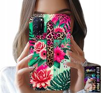 ETUI DO OPPO A52 - KRZYŻ, RÓŻA CHRZEŚCIJAŃSTWO JEZUS PLECKI
