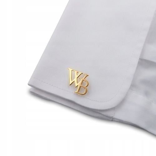 Spinki do mankietów z inicjałami litery alfabetu na Arena.pl