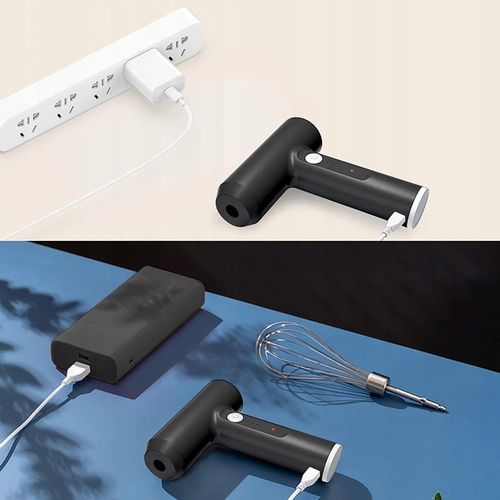 Bezprzewodowy ręczny mikser USB, 3 biegów tryb Elektryczna trzepaczka Turbo na Arena.pl