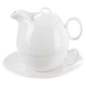 Dzbanek Porcelanowy z Filiżanką do Zaparzania Picia Kawy Herbaty Ziół