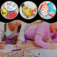 FLAMASTRY MARKERY AKRYLOWE PISAKI UNIWERSALNE MAZAKI WODOODPORNE 12szt