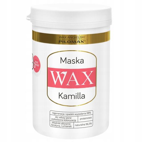Maska do włosów farbowanych blond i na skórę głowy, Wax Kamilla 480ml na Arena.pl