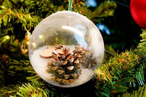 Kula Bombka AKRYLOWA 10cm 10 szt PRZEZROCZYSTA Bombka Plastikowa Otwierana na Arena.pl