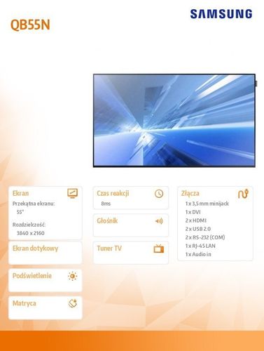 Monitor wielkoformatowy 55'' QB55N na Arena.pl