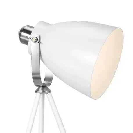 Stojąca LAMPA stołowa LARGO 46655001 Nordlux biurkowa LAMPKA metalowa na trójnogu biała na Arena.pl