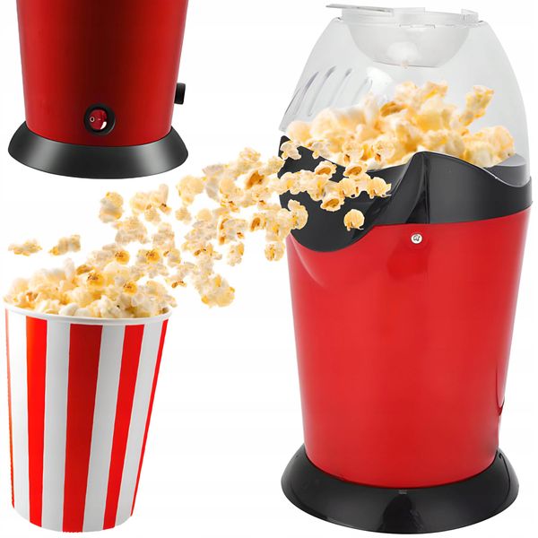 Urządzenie do popcornu RETOO E593 czerwony 900 W zdjęcie 1