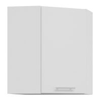 Tiffany T-12/G60NW Biały połysk MDF szafka kuchenna wisząca narożna szybko