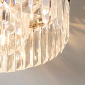 Plafon kryształowy Crystal 35612 Saxby styl glamour IP44 chrom