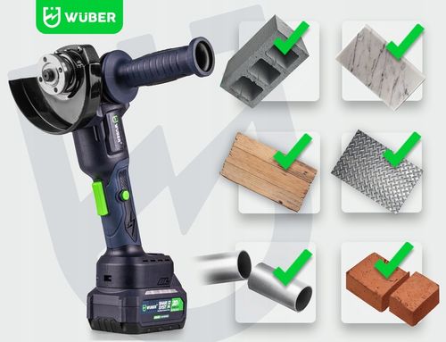 KĄTÓWKA SZLIFIERKA KĄTOWA AKUMULATOROWA DIAX + 2 AKU 4.0AH ŁADOWARKA na Arena.pl