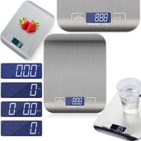 WAGA KUCHENNA ELEKTRONICZNA DOMOWA PRECYZYJNA 5KG WYŚWIETLACZ LCD DOKŁADNA