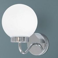 Łazienkowa LAMPA ścienna TOGO 5827 Rabalux metalowa OPRAWA kinkiet loftowy kula ball IP44 chrom biała