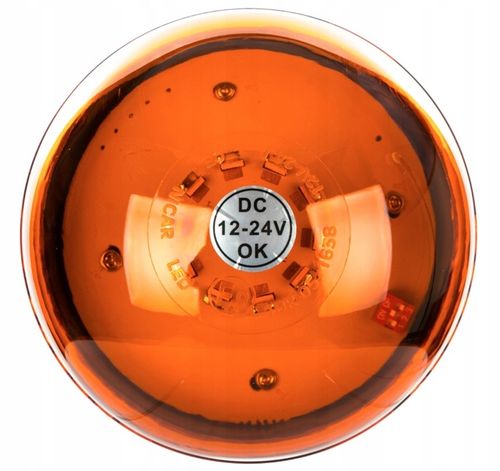 LAMPA LED 12V/24V BŁYSKOWA KOGUT NA TRZEPIEŃ MOCNA na Arena.pl