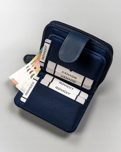 klasyczny, pojemny portfel damski ze skóry ekologicznej - 4u cavaldi na Arena.pl