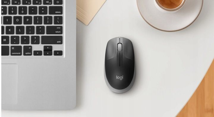 Myszka bezprzewodowa Logitech M190 Logi Czarna optyczna 1000 DPI Wygodna zdjęcie 7