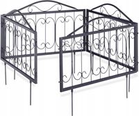 PŁOTKI OGRODOWE ZESTAW PŁOTÓW 56,5 x 34,5cm PŁOT OGRODOWY 226cm METALOWY