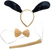 Strój pieska zestaw opaska ogonek mucha przebranie karnawał