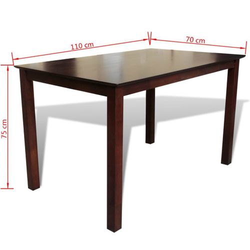 Stół Z Litego Drewna, Brązowy, 110 Cm na Arena.pl