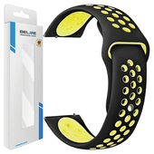 beline pasek watch 22mm sport siliconeczarno-żółty black/yellow box