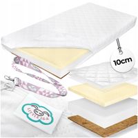 Materac Strefowy WOJTEK kokos pianka lateks 10 cm H2/H3 80x160 + GRATIS