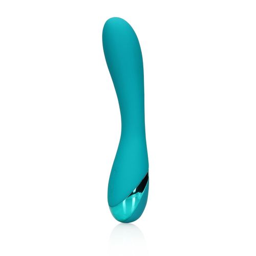 Smooth Silicone G-Spot Vibrator - Teal Blue na Arena.pl