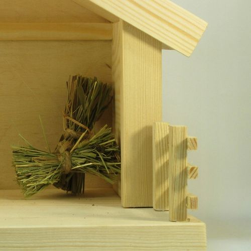 Szopka bożonarodzeniowa sosnowa +oświetlenie led na Arena.pl