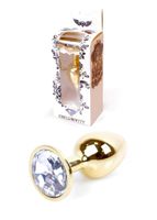 biżuteria analna złota z diamentem heavyfun 7 cm
