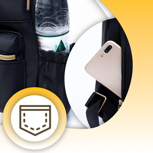 PLECAK DAMSKI MIEJSKI CZARNY POJEMNY DAMSKA TORBA NA RAMIĘ DO PRACY SZKOŁY na Arena.pl