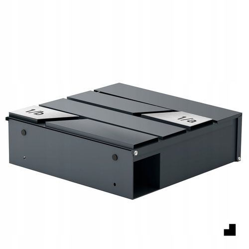 Duża Skrzynka Na Listy Z Numerem Domu Antracyt Wyżłobiony Numer Domu na Arena.pl