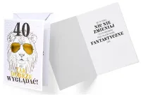 Kartka Okolicznościowa na 40 Urodziny - Lew