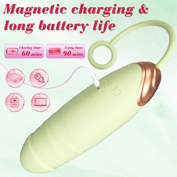 Vibrating Silicone Love Egg Usb 7 Vibration And Thrust Functions / Remote zdjęcie 6