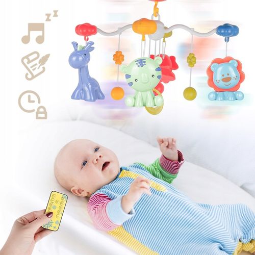 KARUZELKA KARUZELA DO ŁÓŻECZKA PROJEKTOR POZYTYWKA Z PILOTEM DLA DZIECI na Arena.pl