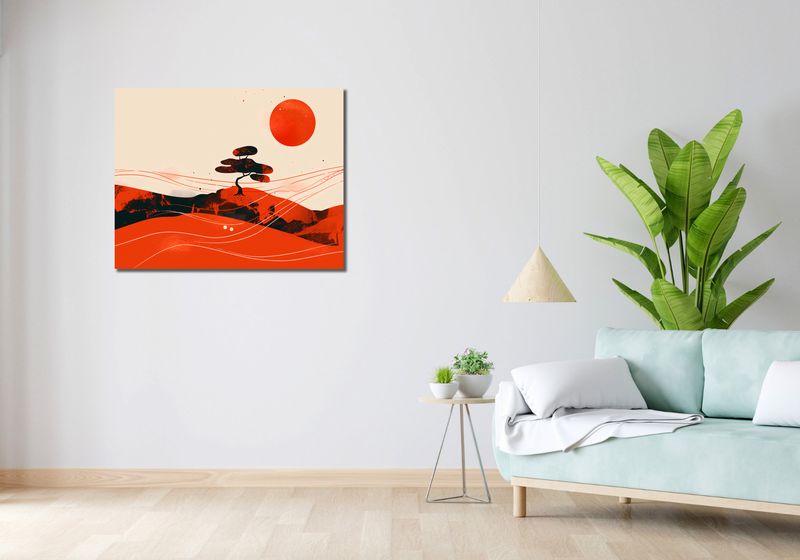 Obraz 90x70cm Czerwone Pustynne Pejzaże zdjęcie 2