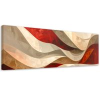 Obraz do salonu sypialni biura, Abstrakcyjne fale 120x40