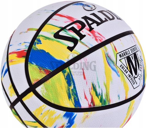 Piłka do Kosza Koszykówki SPALDING Marble Series 5 na Arena.pl