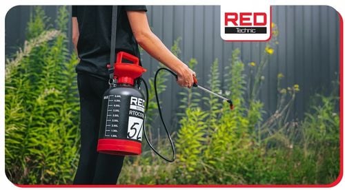 OPRYSKIWACZ CIŚNIENIOWY RĘCZNY 5L NA RAMIĘ OGRODOWY REGULOWANA DYSZA na Arena.pl