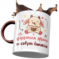 Kubek Bordowy Dla Mamy Matki Na Dzień Mamy Z Nadrukiem Ze Zdjęciem