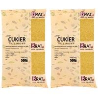 Cukier TRZCINOWY 1kg (2x500g) Wysoka JAKOŚĆ Produkt NATURALNY