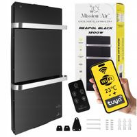 Grzejnik łazienkowy elektryczny Mission Air 1200 W 460 x 1200 mm czarny