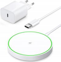 Ładowarka Indukcyjna do telefonu Amsky A8 MagSafe biała 20W magnetyczna