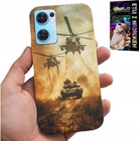 ETUI DO OPPO RENO7 5G - HELIKOPTER WOJSKOWY CZOŁG MILITARIA CASE