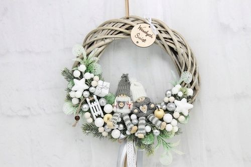 Wianek świąteczny wieniec stroik na drzwi ozdoba na Arena.pl