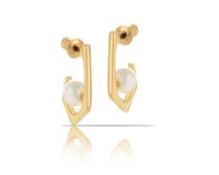 kolczyki z perełką z kolekcji classic (p14632au)