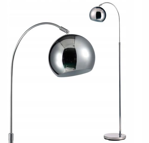 LAMPA STOJĄCA PODŁOGOWA ŁUKOWA CHROM BALL KULE na Arena.pl