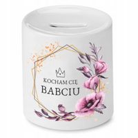 Skarbonka Dla Babci Kocham Cię Babciu Prezent Z Nadrukiem Ze Zdjęciem