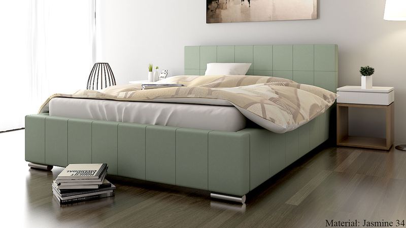 ŁÓŻKO DO SYPIALNI 140x200 TAPICEROWANE Z POJEMNIKIEM GLORIA zdjęcie 6