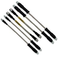 Audi 80 B4 Quattro - Zestaw Przewodów Hamulcowych Teflonowych W Oplocie