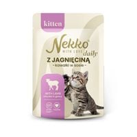 NEKKO DAILY  Kitten jagnięcina kawałki w sosie 85g